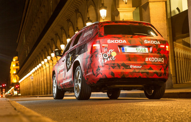 Un ceh la Paris: SUV-ul Skoda Kodiaq și-a făcut prima apariție publică la finalul Turului Franței - Poza 6