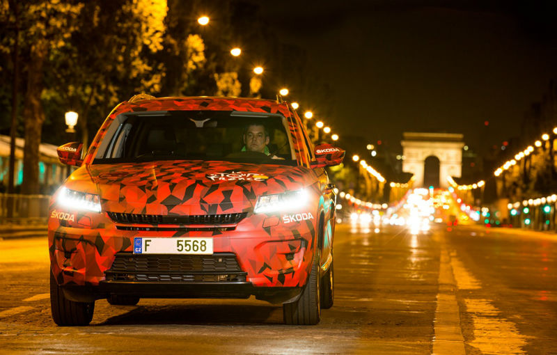 Un ceh la Paris: SUV-ul Skoda Kodiaq și-a făcut prima apariție publică la finalul Turului Franței - Poza 9