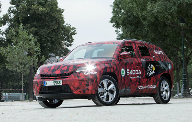 Un ceh la Paris: SUV-ul Skoda Kodiaq și-a făcut prima apariție publică la finalul Turului Franței - Poza 11