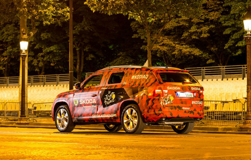 Un ceh la Paris: SUV-ul Skoda Kodiaq și-a făcut prima apariție publică la finalul Turului Franței - Poza 8