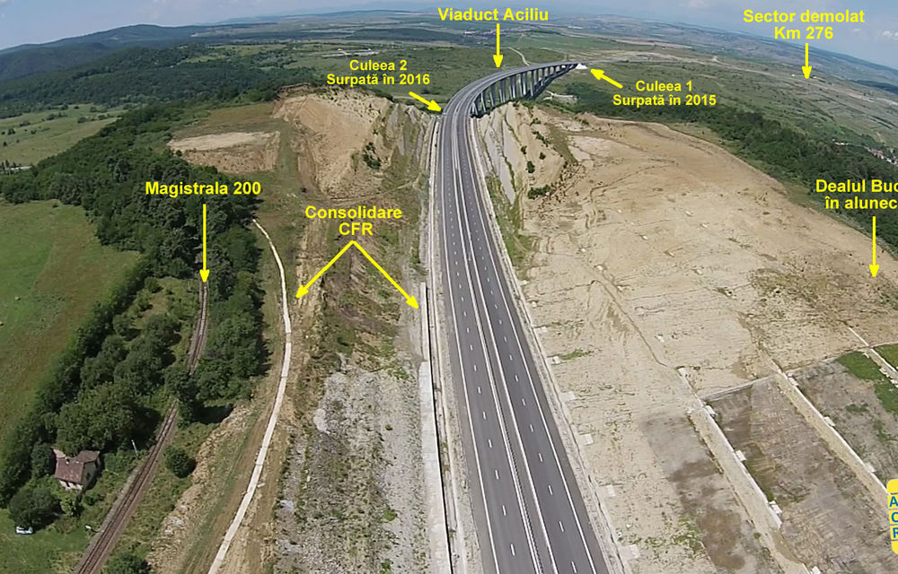 &quot;Autostrada demolată&quot; ar trebui reconstruită complet: o asociaţie de ingineri dezvăluie grave probleme de construcţie pe tronsonul Orăştie - Sibiu - Poza 2