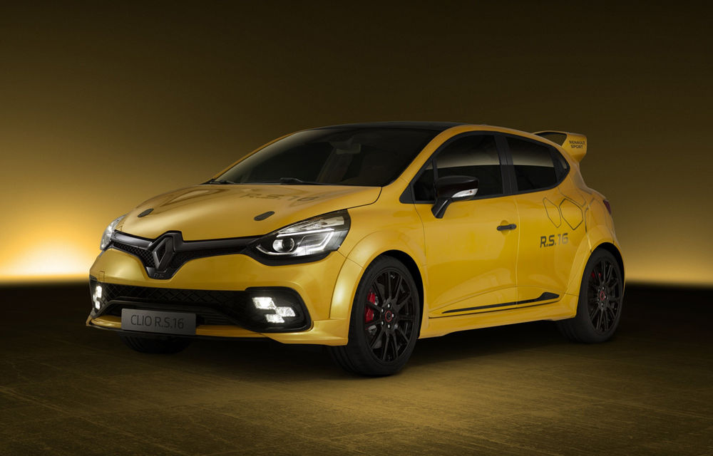 Renault pregătește Clio RS 16, primul Clio dedicat colecționarilor: 275 CP, doar 500 de exemplare produse și preț de 40.000 de euro - Poza 1
