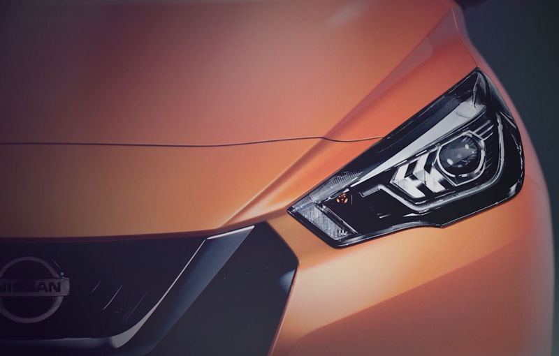 Noua generaţie Nissan Micra se dezvăluie în două teasere: subcompacta primeşte un design modern şi concurează cu Dacia Sandero şi Ford Ka+ - Poza 1