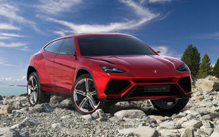 Lamborghini face promisiuni noi: Urus va fi cel mai rapid SUV din lume și va putea escalada dunele de nisip