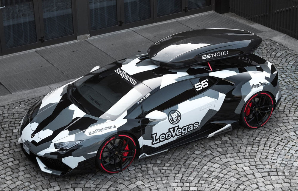 O nouă mașină pentru pârtie: schiorul Jon Olsson și-a construit un Lamborghini Huracan de 800 de cai putere - Poza 1