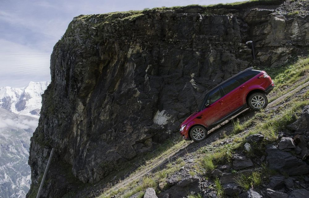 VIDEO: Coborâre pe Inferno. Un Range Rover Sport a atacat cu succes cea mai dificilă pârtie de schi din Alpii Elvețieni - Poza 3