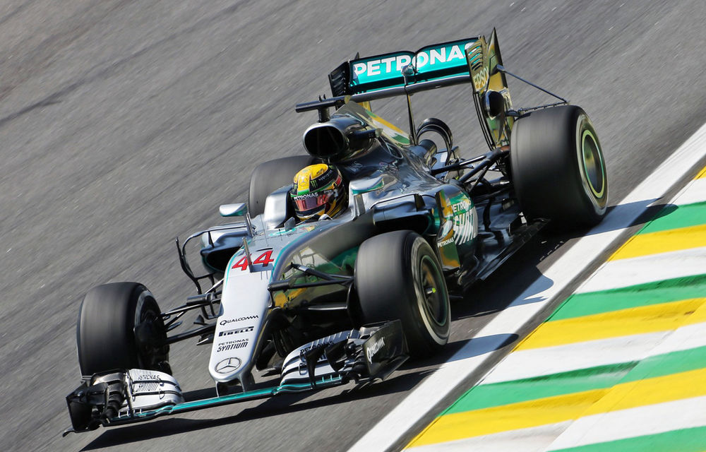 Hamilton, pole position în fața lui Rosberg la Interlagos. Raikkonen va pleca de pe locul 3 - Poza 1