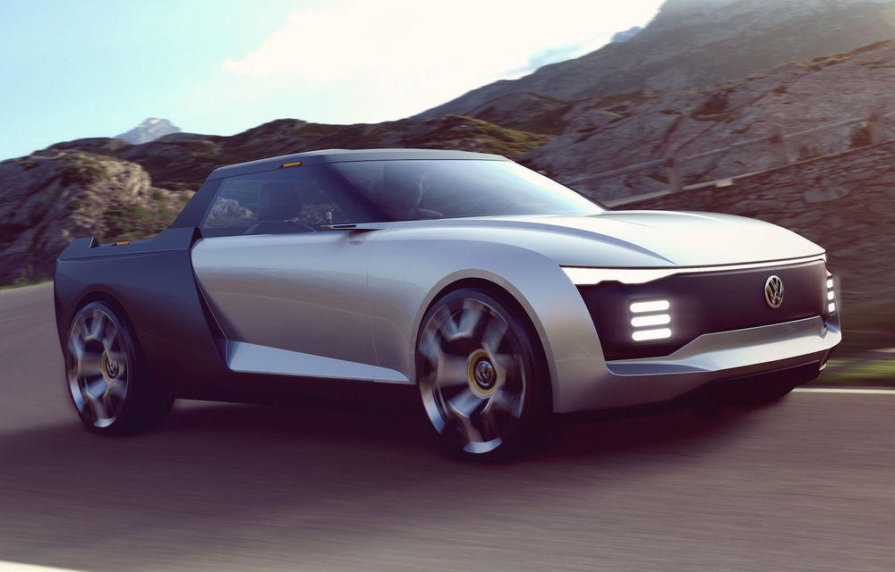 Cum ar arăta mașinile Volkswagen dacă ar fi desenate de studenții mărcii: Varok Concept este un pick-up care se transformă în break - Poza 1