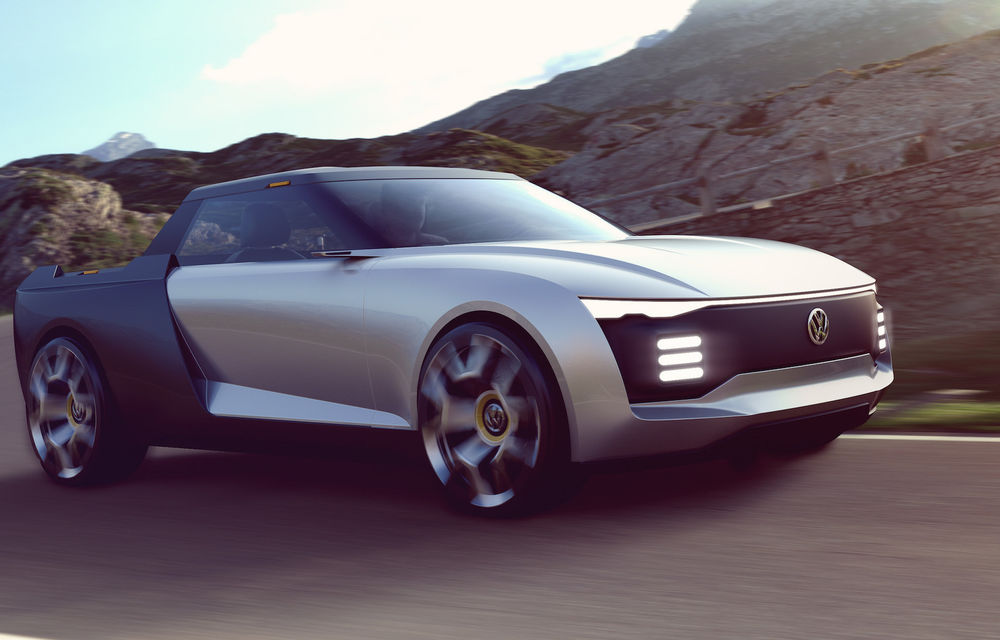 Cum ar arăta mașinile Volkswagen dacă ar fi desenate de studenții mărcii: Varok Concept este un pick-up care se transformă în break - Poza 2