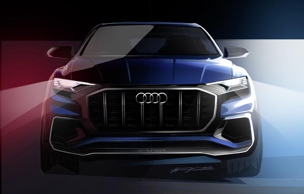 Audi Q8 e-tron este mai aproape de realitate: germanii publică primele teasere înainte de prezentarea din ianuarie - Poza 1