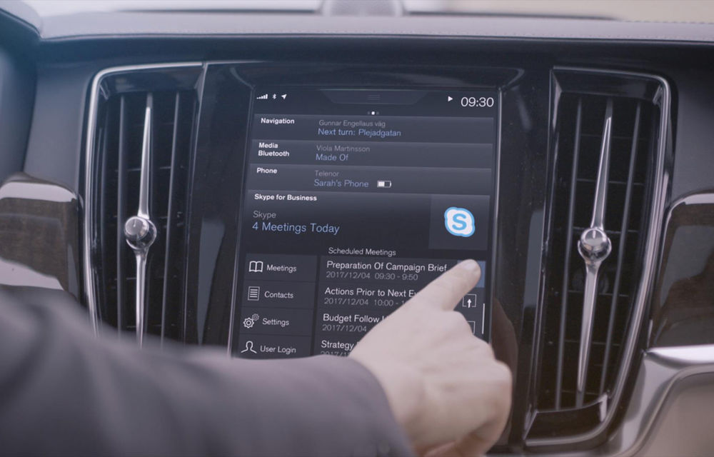 Conversaţii video în maşina: Volvo introduce Skype pe modelele din seria 90 - Poza 3