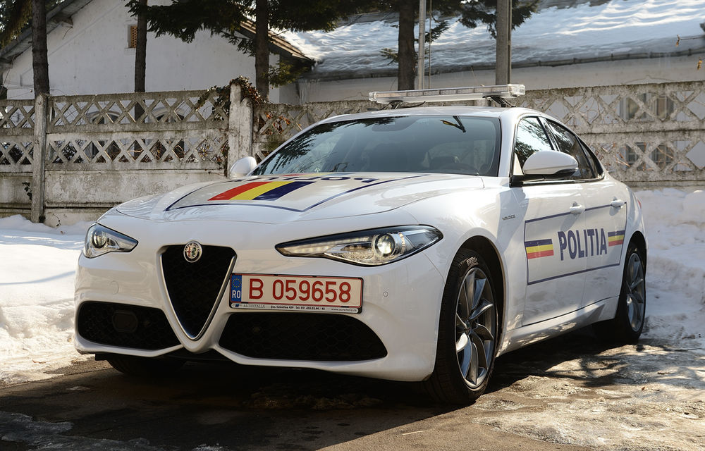 Filtrele de poliție vor fi o idee mai plăcute: Alfa Romeo Giulia Veloce (280 CP) intră în flota Poliției Rutiere Ilfov - Poza 2