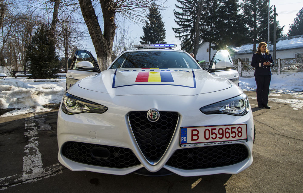 Filtrele de poliție vor fi o idee mai plăcute: Alfa Romeo Giulia Veloce (280 CP) intră în flota Poliției Rutiere Ilfov - Poza 4