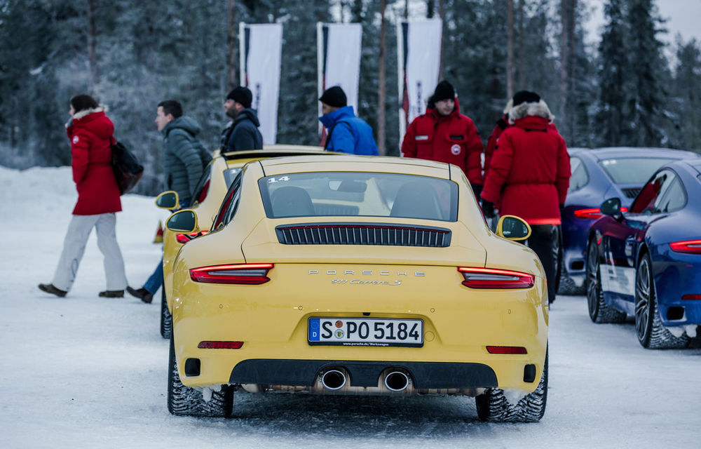 Valentine's Day în variantă masculină: drifturi pe gheață cu cele mai puternice modele Porsche - Poza 15
