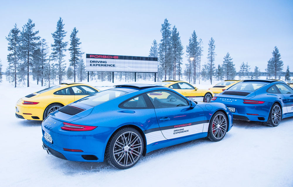 Valentine's Day în variantă masculină: drifturi pe gheață cu cele mai puternice modele Porsche - Poza 91