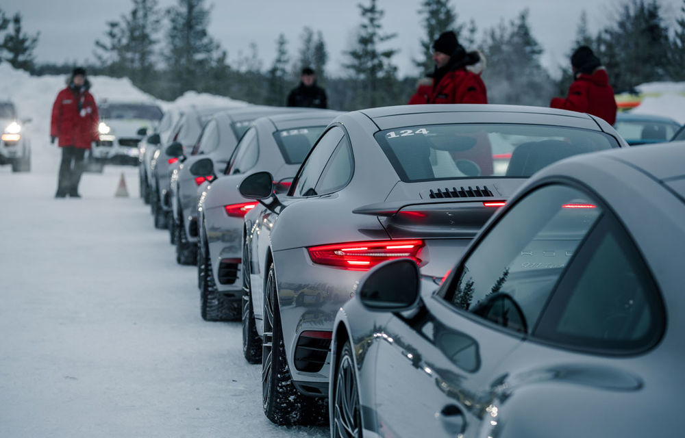Valentine's Day în variantă masculină: drifturi pe gheață cu cele mai puternice modele Porsche - Poza 16