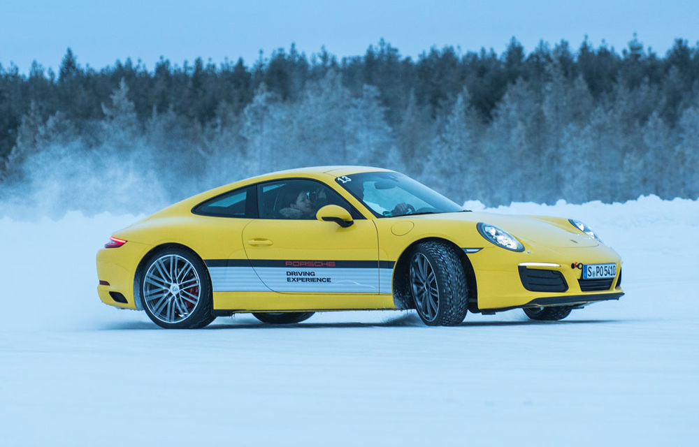 Valentine's Day în variantă masculină: drifturi pe gheață cu cele mai puternice modele Porsche - Poza 43