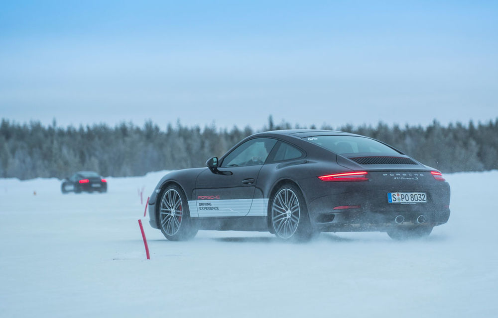 Valentine's Day în variantă masculină: drifturi pe gheață cu cele mai puternice modele Porsche - Poza 89