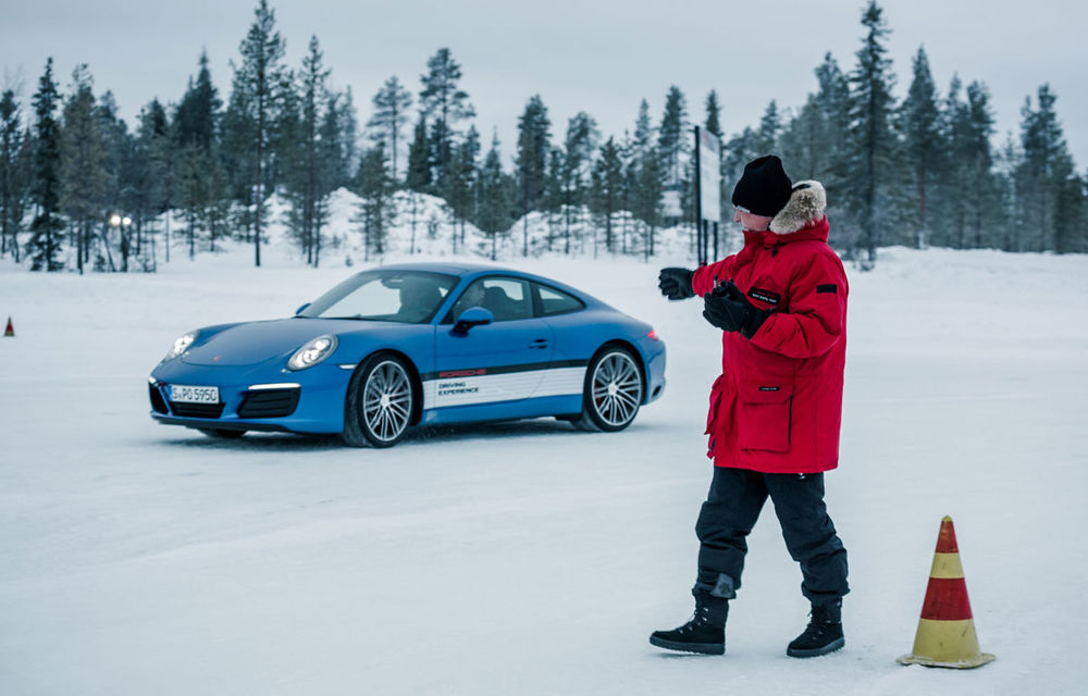 Valentine's Day în variantă masculină: drifturi pe gheață cu cele mai puternice modele Porsche - Poza 12