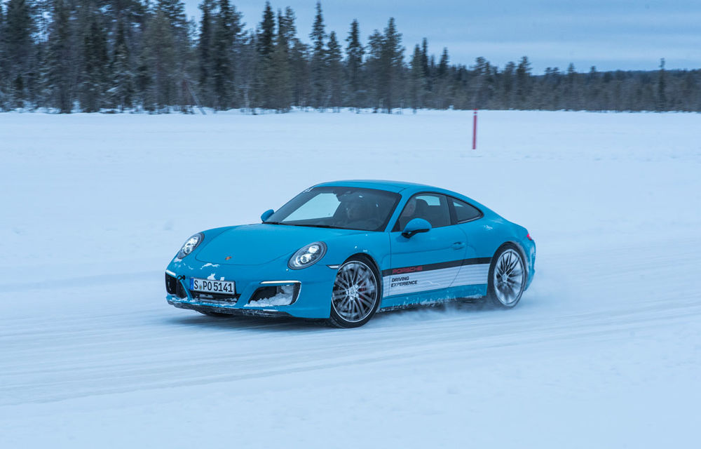 Valentine's Day în variantă masculină: drifturi pe gheață cu cele mai puternice modele Porsche - Poza 63