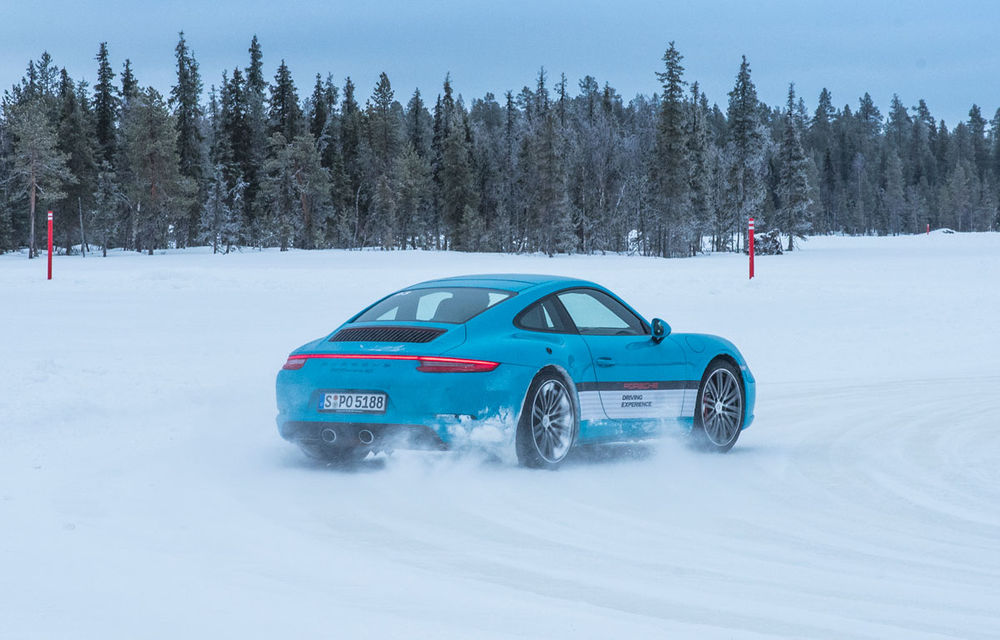 Valentine's Day în variantă masculină: drifturi pe gheață cu cele mai puternice modele Porsche - Poza 47