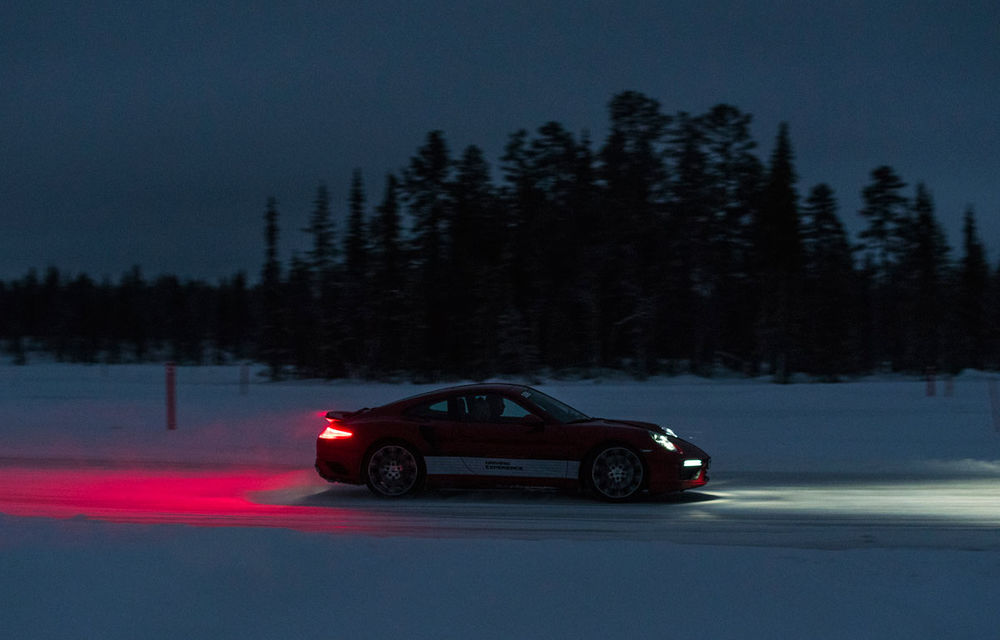 Valentine's Day în variantă masculină: drifturi pe gheață cu cele mai puternice modele Porsche - Poza 54