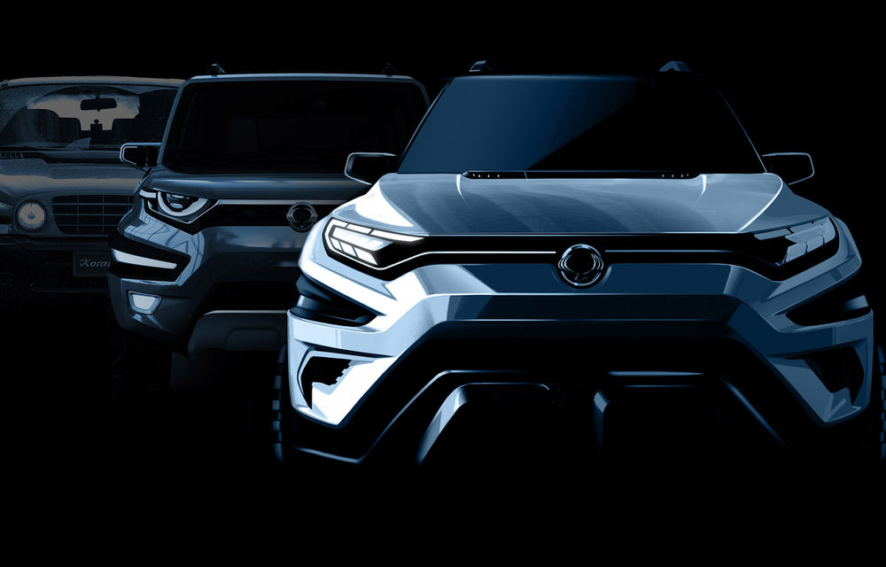 O picătură de retro: primele teasere cu Ssangyong XAVL Concept, un SUV cu 7 locuri inspirat din clasicul Korando - Poza 3