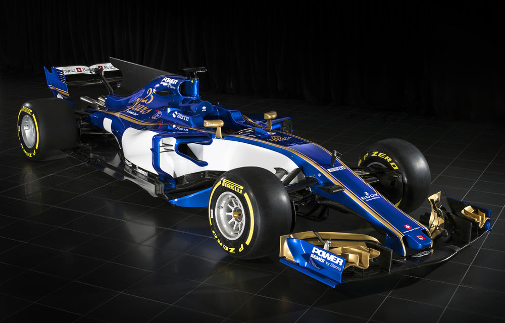 Mult albastru și un pic de auriu: Sauber a dezvăluit noul monopost pentru sezonul 2017 al Formulei 1 - Poza 1