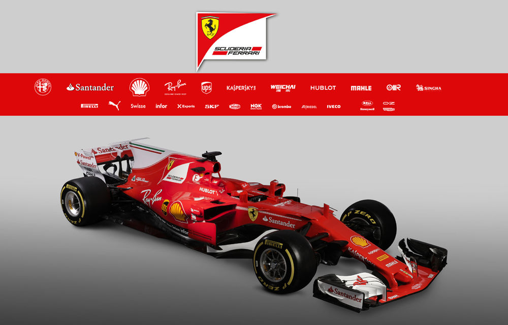 Ferrari prezintă noul monopost pentru 2017: elemente comune cu Mercedes - Poza 1