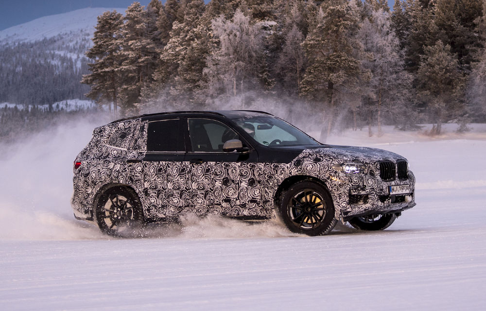 Noua generație BMW X3: SUV-ul a fost testat sub camuflaj pe zăpada și gheața de la Cercul Polar (video) - Poza 13