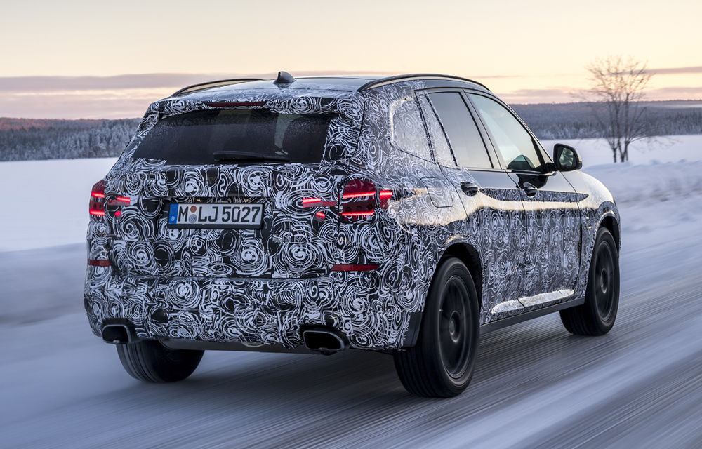 Noua generație BMW X3: SUV-ul a fost testat sub camuflaj pe zăpada și gheața de la Cercul Polar (video) - Poza 5