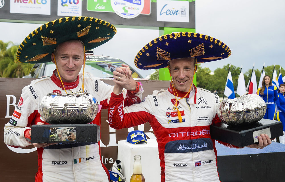 Victorie de povestit nepoților pentru Citroen în WRC: Kris Meeke a făcut slalom printre mașini parcate în drumul spre triumf în Raliul Mexicului - Poza 6