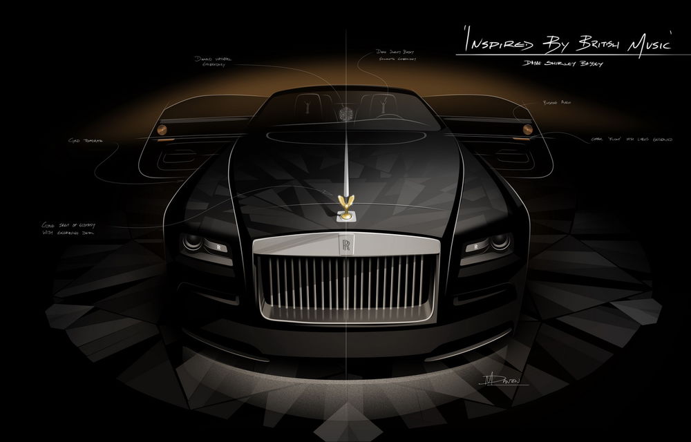 Rolls Royce lansează nouă exemplare Wraith dedicate celor mai mari muzicieni englezi - Poza 25