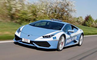 Poliția italiană mai primește un Lamborghini Huracan: 610 cai putere și un portbagaj refrigerat pentru transport de organe