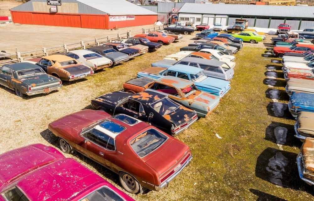 Ofertă de nerefuzat: un canadian vinde terenurile sale la pachet cu o colecție de 340 de mașini clasice - Poza 20
