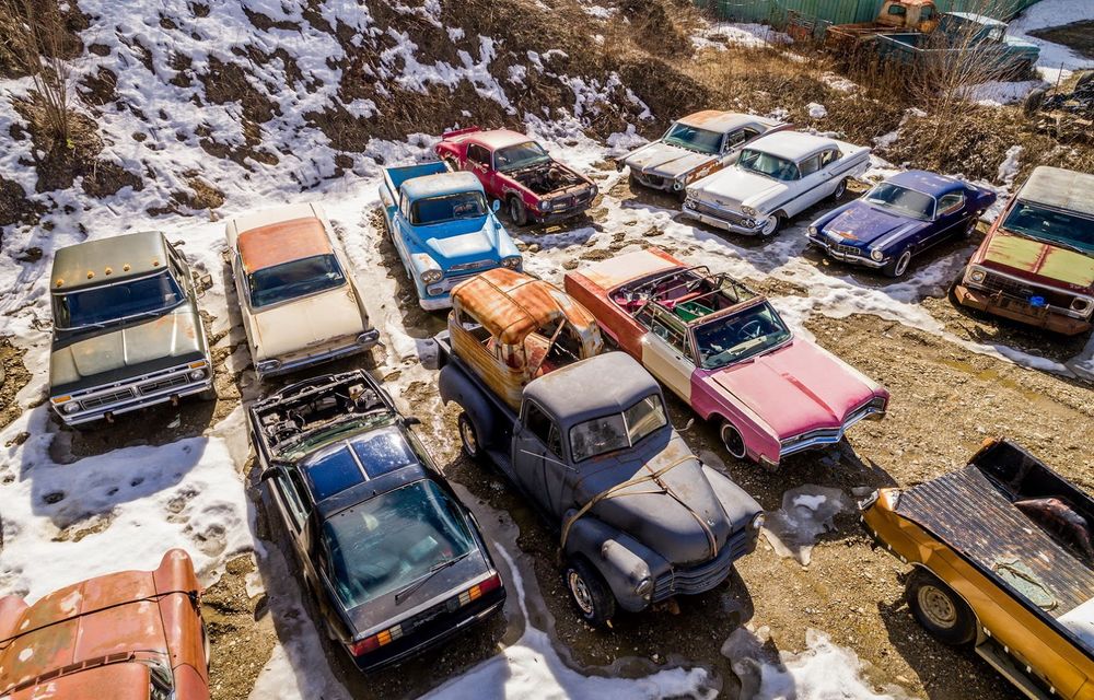 Ofertă de nerefuzat: un canadian vinde terenurile sale la pachet cu o colecție de 340 de mașini clasice - Poza 8