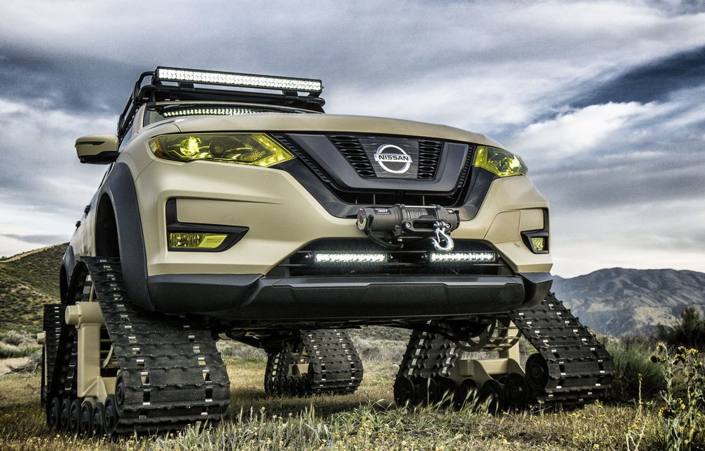Nissan se pregătește de război: modelul X-Trail a primit șenile în SUA - Poza 10