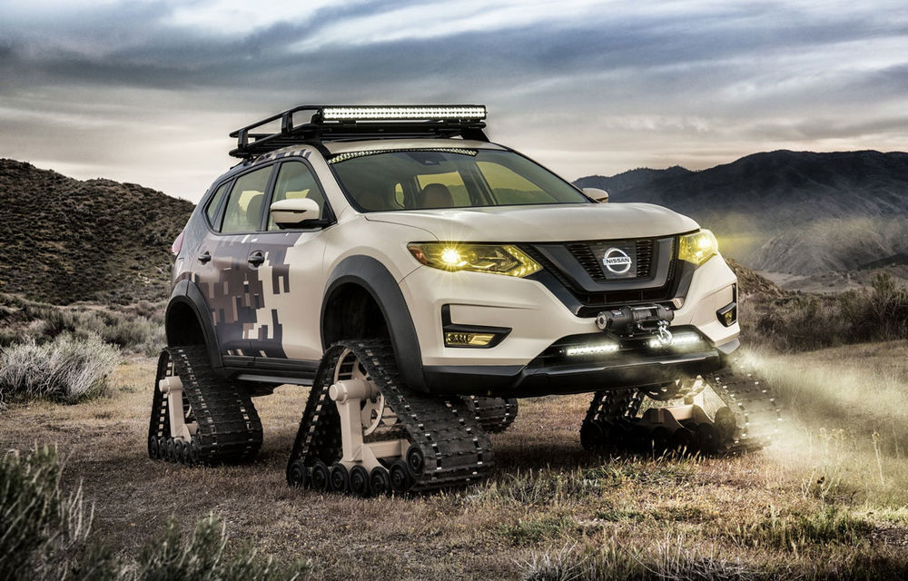 Nissan se pregătește de război: modelul X-Trail a primit șenile în SUA - Poza 1