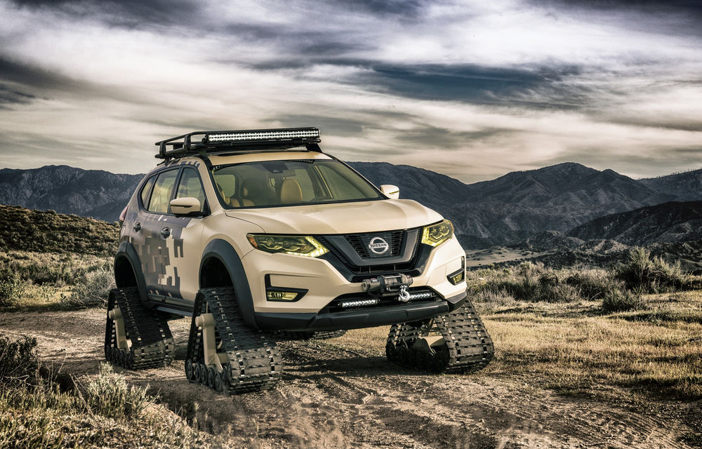 Nissan se pregătește de război: modelul X-Trail a primit șenile în SUA - Poza 3