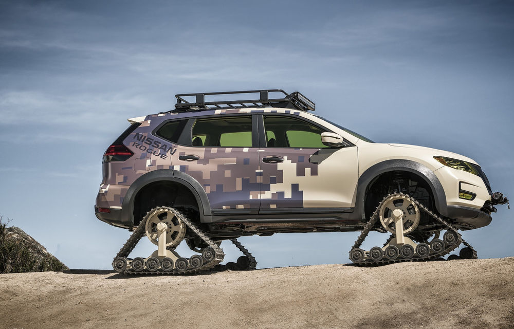 Nissan se pregătește de război: modelul X-Trail a primit șenile în SUA - Poza 8