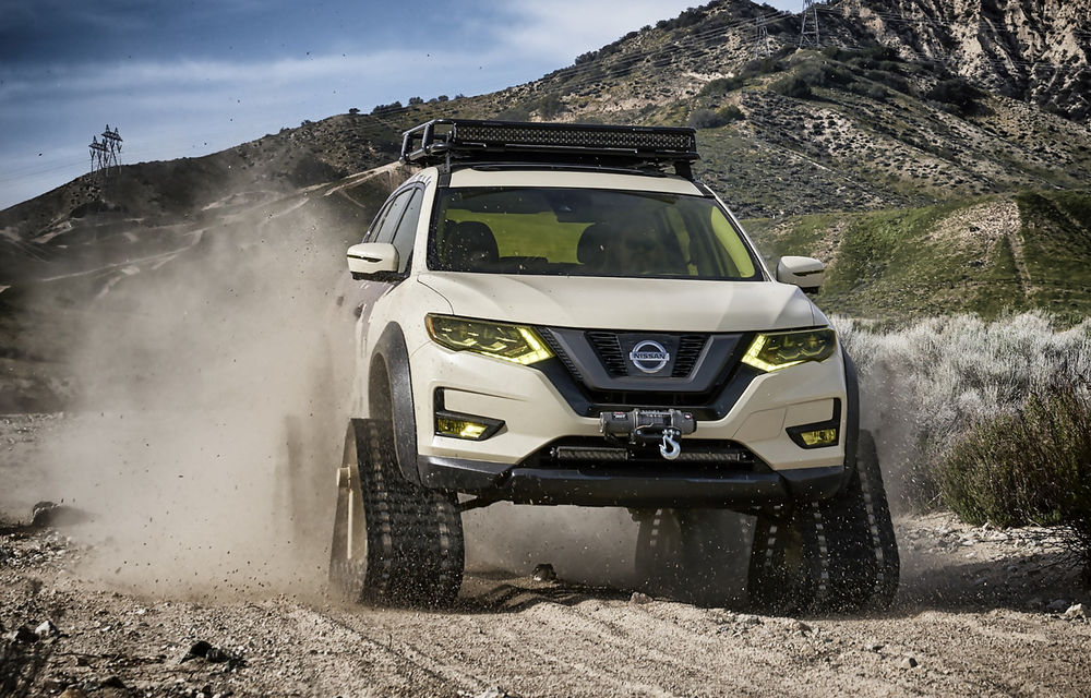 Nissan se pregătește de război: modelul X-Trail a primit șenile în SUA - Poza 6