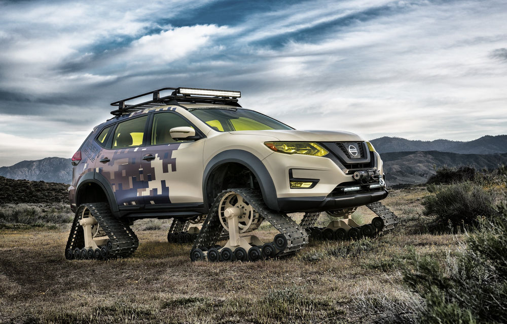 Nissan se pregătește de război: modelul X-Trail a primit șenile în SUA - Poza 2