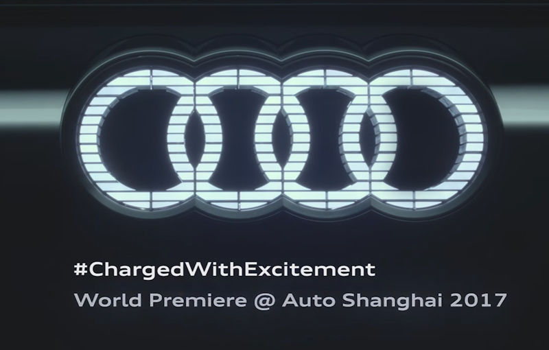 Audi pregătește un nou concept e-tron: va avea logo-ul iluminat cu LED-uri și blocuri optice alungite (VIDEO) - Poza 1