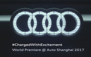 Audi pregătește un nou concept e-tron: va avea logo-ul iluminat cu LED-uri și blocuri optice alungite (VIDEO)