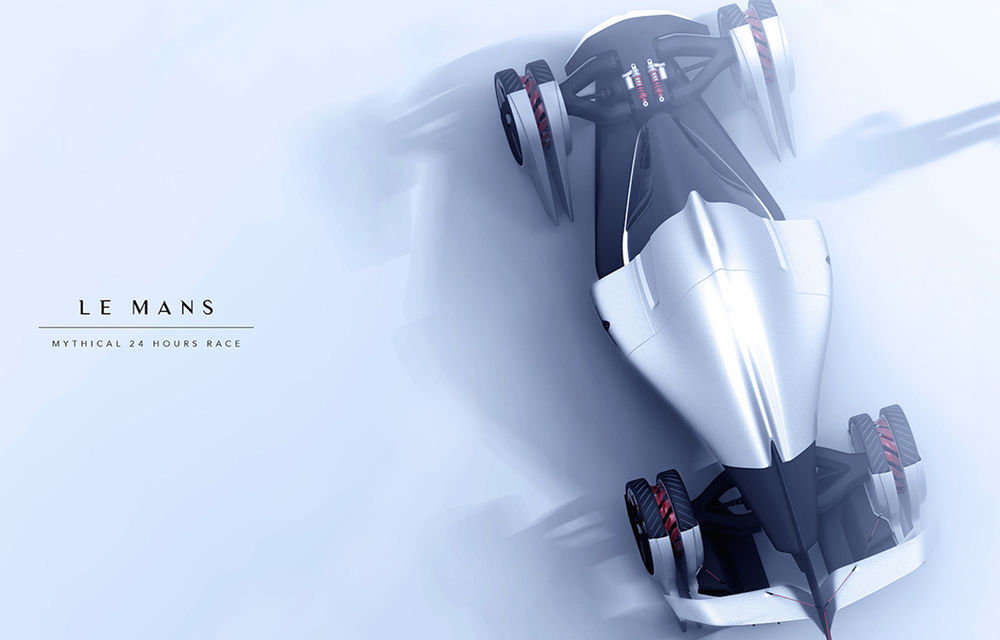 Tesla T1: conceptul inedit pentru Cursa de 24 de ore de la Le Mans are 1.340 de cai putere și atinge peste 400 km/h - Poza 3