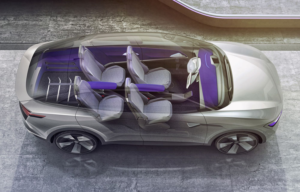 Volkswagen continuă seria conceptelor electrice din gama ID: noul Crozz este un SUV electric cu autonomie de 500 de kilometri - Poza 19
