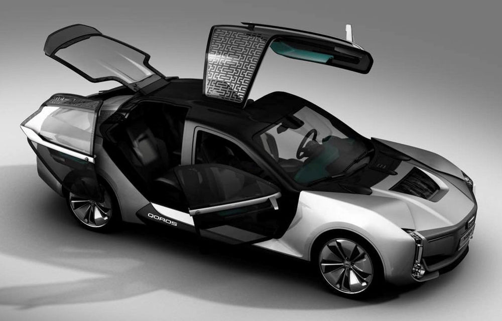 Ce se naște când amesteci designul chinezesc cu tehnologia suedeză: Qoros K-EV este un concept cu uși care se deschid ciudat, dar cu 870 de cai oferiți de Koenigsegg - Poza 1