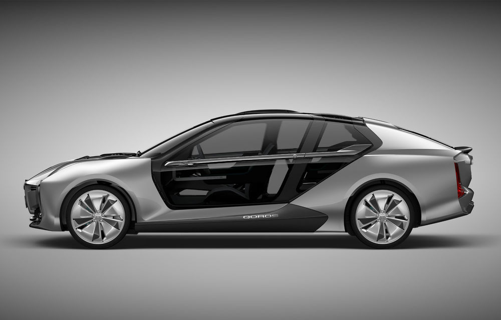 Ce se naște când amesteci designul chinezesc cu tehnologia suedeză: Qoros K-EV este un concept cu uși care se deschid ciudat, dar cu 870 de cai oferiți de Koenigsegg - Poza 3