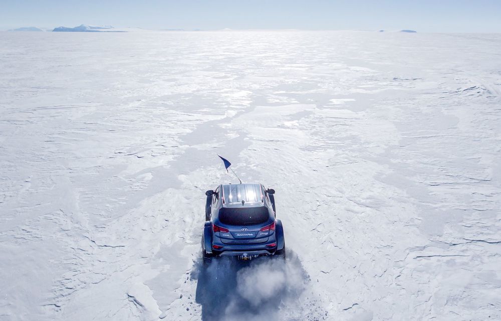 Un Hyundai Santa Fe și strănepotul exploratorului Ernest Shackelton au reușit să traverseze Antarctica - Poza 13