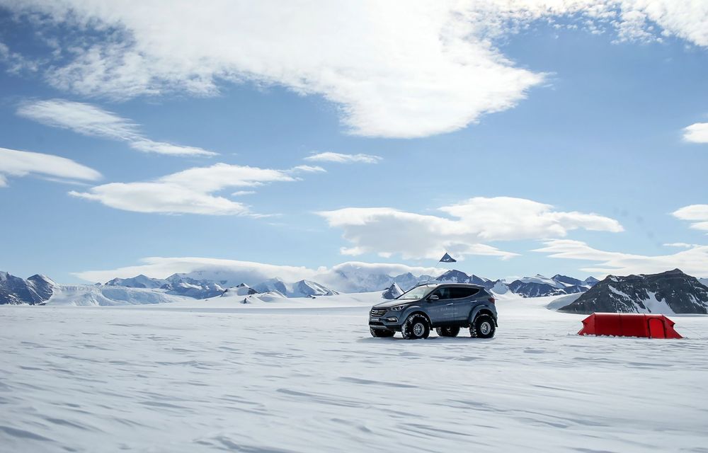 Un Hyundai Santa Fe și strănepotul exploratorului Ernest Shackelton au reușit să traverseze Antarctica - Poza 4